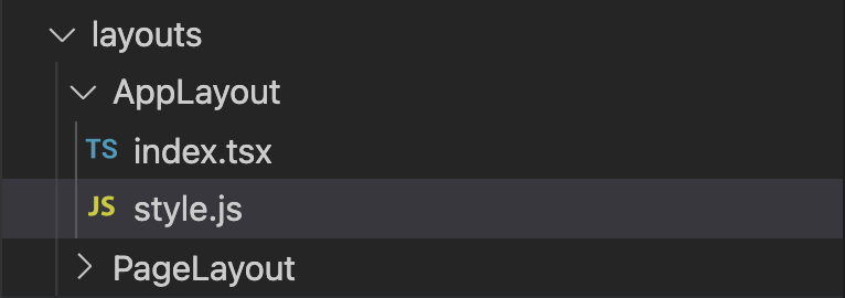 solve case - layouts folder structure
