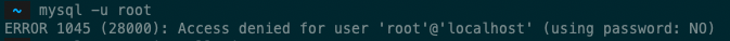Error 1045